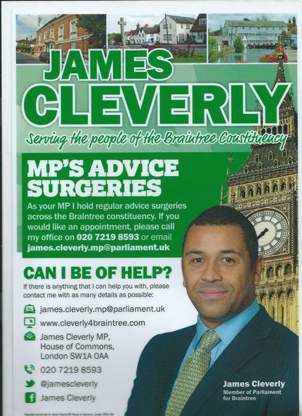 James Cleverly poster